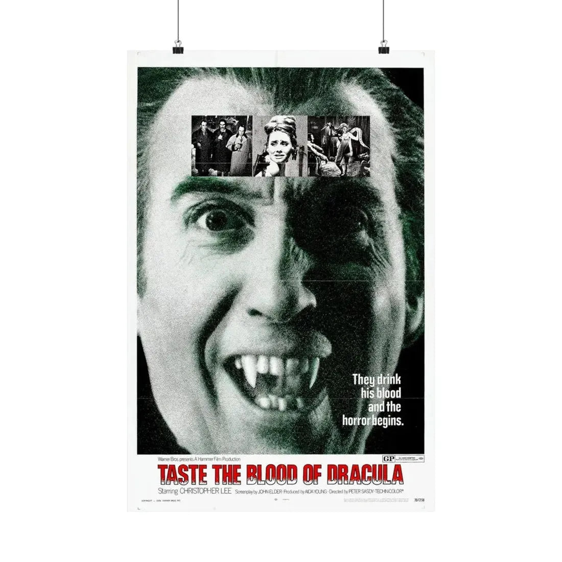 TASTE THE BLOOD OF DRACULA (2) 1970 - Paper Movie Poster 20″ x 30″ Matte - The Sticker Space