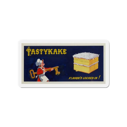 Tastykake-Flavor's Locked In, ad illustration (Magazine Illustration) Refrigerator Magnet 4 Inch Die-Cut - The Sticker Space