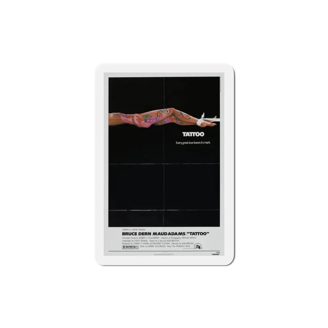 Tattoo 1981 Movie Poster Refrigerator Magnet 3 Inch - The Sticker Space