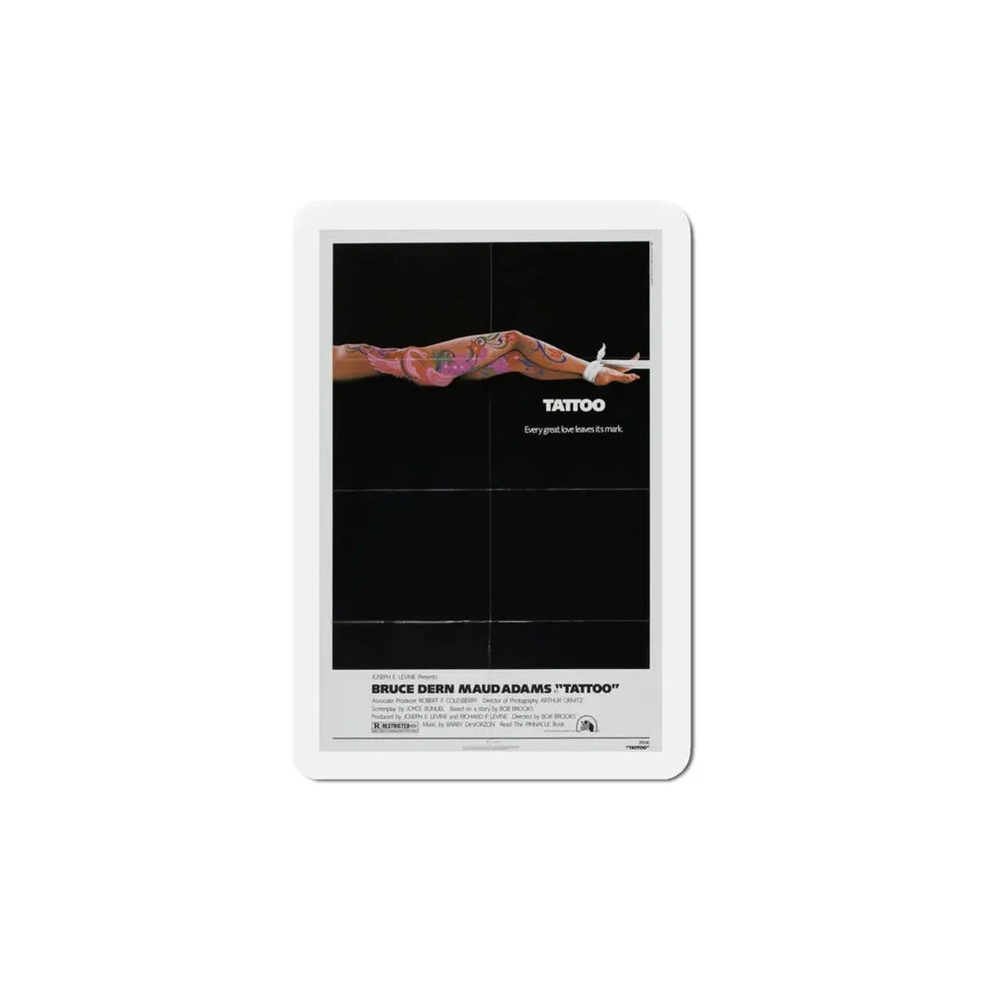 Tattoo 1981 Movie Poster Refrigerator Magnet 6 Inch - The Sticker Space