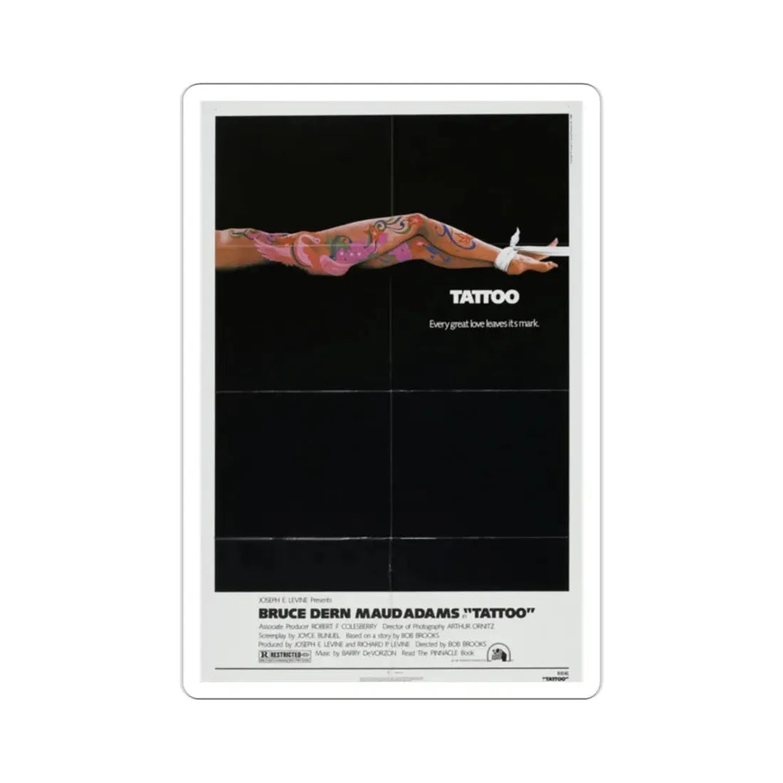 Tattoo 1981 Movie Poster STICKER Vinyl Die-Cut Decal 2 Inch - The Sticker Space