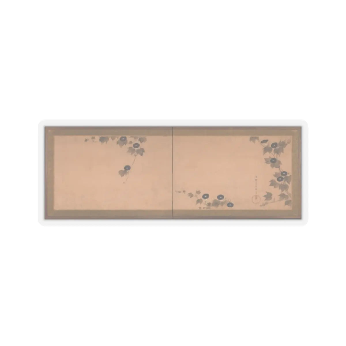 Tawaraya Sōri - Morning Glories - 18th century v1 - STICKER Vinyl Kiss-Cut Decal