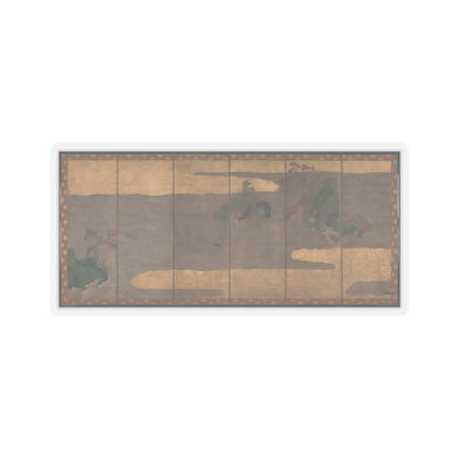 Tawaraya Sōtatsu - Boats upon Waves - mid- to late 17th century v1 - STICKER Vinyl Kiss-Cut Decal