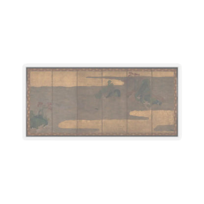 Tawaraya Sōtatsu - Boats upon Waves - mid- to late 17th century v1 - STICKER Vinyl Kiss-Cut Decal