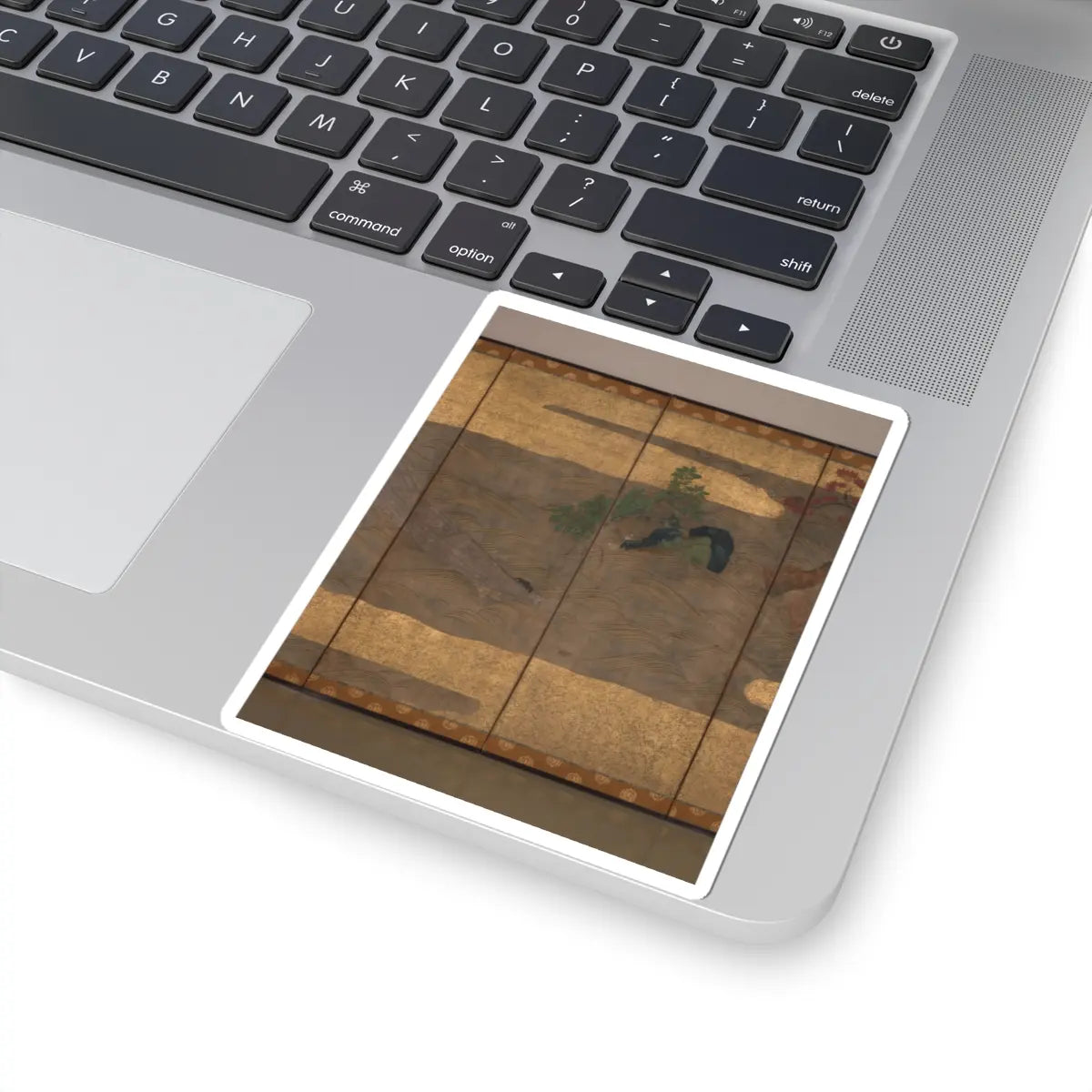 Tawaraya Sōtatsu - Boats upon Waves - mid- to late 17th century v3 - STICKER Vinyl Kiss-Cut Decal