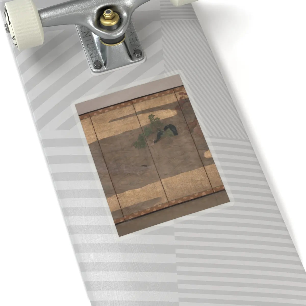 Tawaraya Sōtatsu - Boats upon Waves - mid- to late 17th century v3 - STICKER Vinyl Kiss-Cut Decal