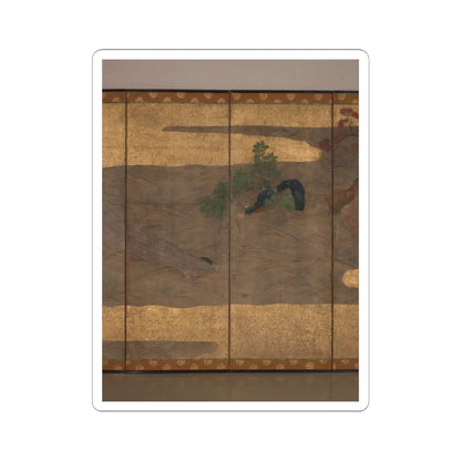 Tawaraya Sōtatsu - Boats upon Waves - mid- to late 17th century v3 - STICKER Vinyl Kiss-Cut Decal