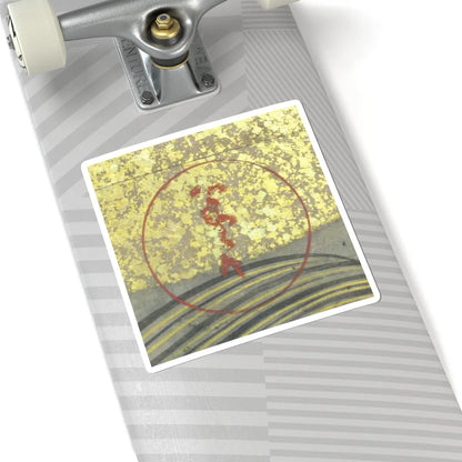 Tawaraya Sōtatsu - Boats upon Waves - mid- to late 17th century v5 - STICKER Vinyl Kiss-Cut Decal