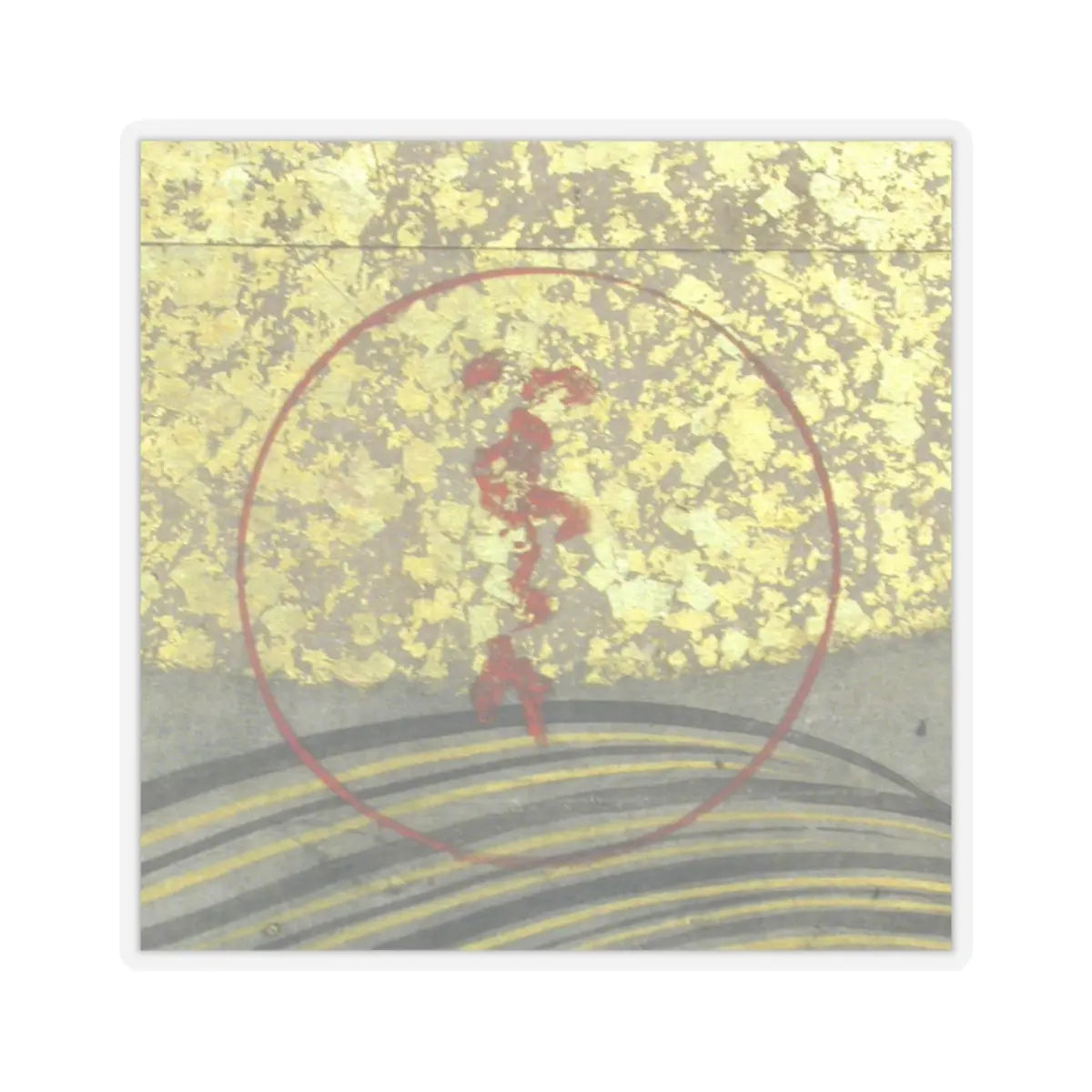Tawaraya Sōtatsu - Boats upon Waves - mid- to late 17th century v5 - STICKER Vinyl Kiss-Cut Decal