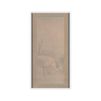 Tawaraya Sōtatsu - White Heron - early 17th century v1 - STICKER Vinyl Kiss-Cut Decal