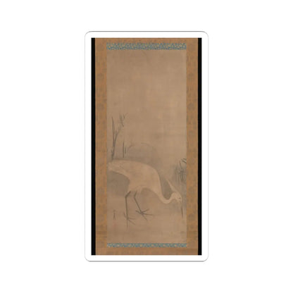 Tawaraya Sōtatsu - White Heron - early 17th century v1 - STICKER Vinyl Kiss-Cut Decal