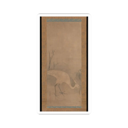 Tawaraya Sōtatsu - White Heron - early 17th century v1 - STICKER Vinyl Kiss-Cut Decal