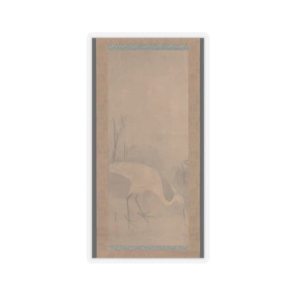 Tawaraya Sōtatsu - White Heron - early 17th century v1 - STICKER Vinyl Kiss-Cut Decal