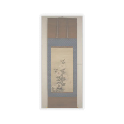 Tawaraya Sōtatsu - White Hollyhocks - 17th century v3 - STICKER Vinyl Kiss-Cut Decal
