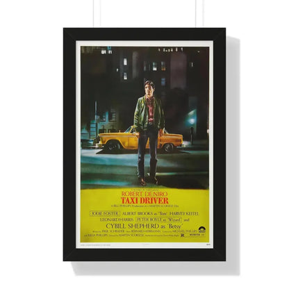 TAXI DRIVER 1976 - Framed Movie Poster 16″ x 24″ Black - The Sticker Space