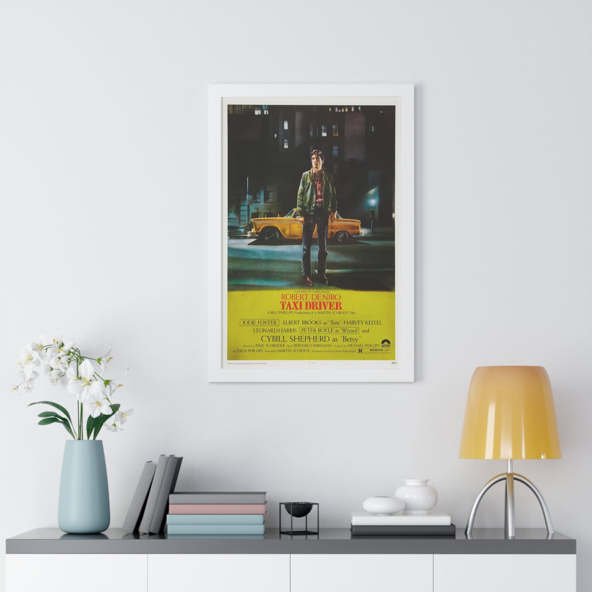 TAXI DRIVER 1976 - Framed Movie Poster-The Sticker Space