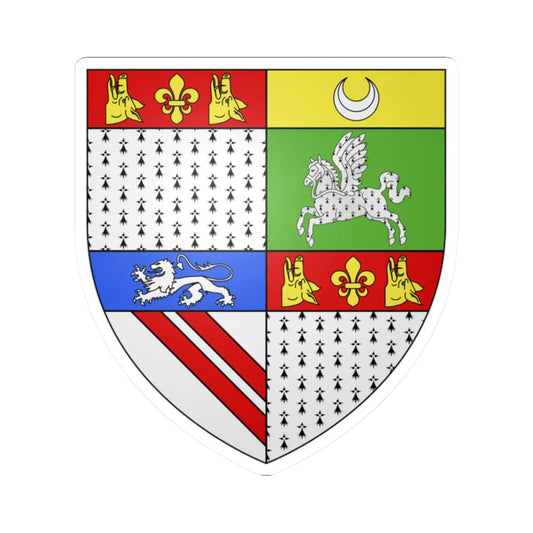 Taylour-Quin arms Headfort (Ireland) (Coat of Arms) STICKER Vinyl Kiss-Cut Decal 2 Inch White - The Sticker Space