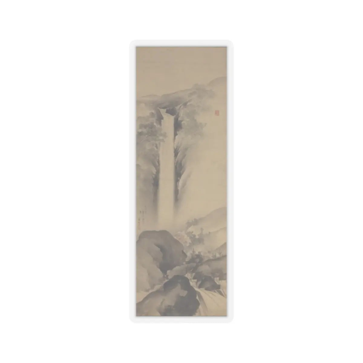 Tazaki Sōun - Yōrō Waterfall - dated 1887 - STICKER Vinyl Kiss-Cut Decal