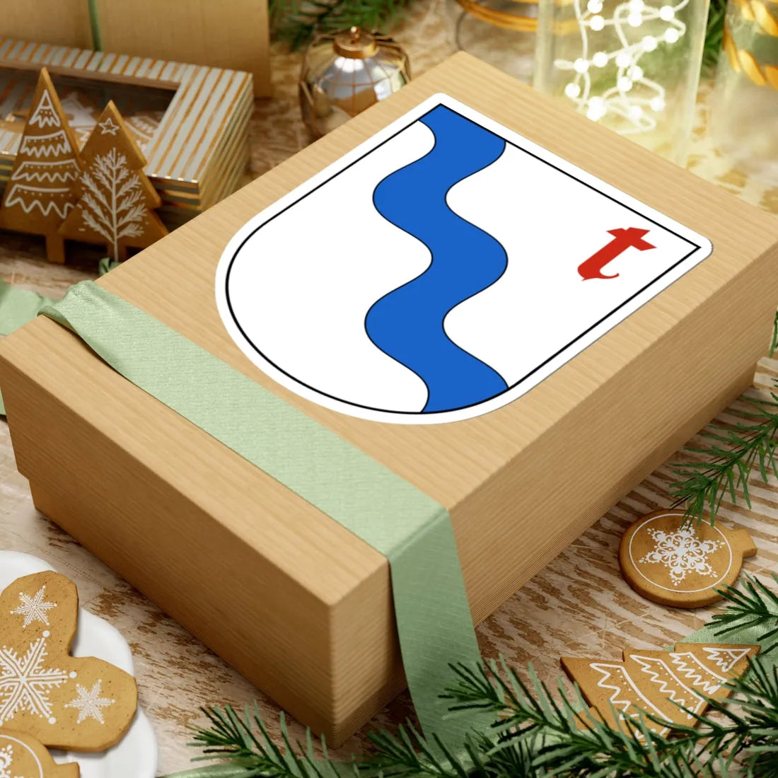 Tübach-blazon (Switzerland) (Coat of Arms) STICKER Vinyl Kiss-Cut Decal - The Sticker Space