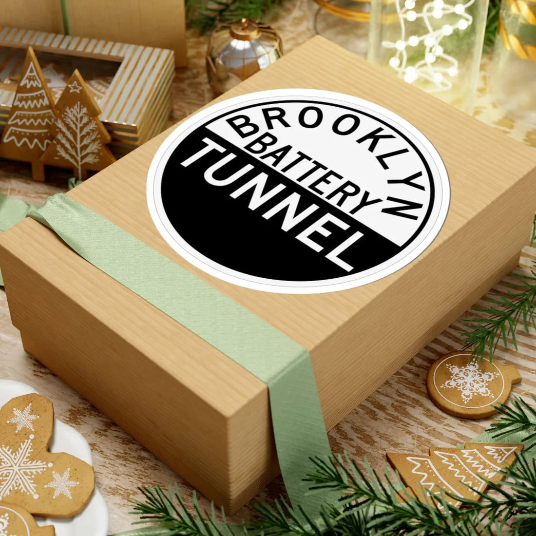 TBTA BROOKLYN BATTERY TUNNEL (New York) (Road Sign) STICKER Vinyl Kiss-Cut Decal - The Sticker Space