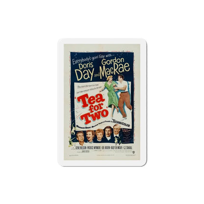 Tea for Two 1950 Movie Poster Refrigerator Magnet 3 Inch - The Sticker Space