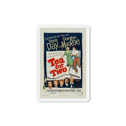Tea for Two 1950 Movie Poster Refrigerator Magnet 4 Inch - The Sticker Space