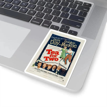 Tea for Two 1950 Movie Poster - STICKER Vinyl Kiss-Cut Decal - The Sticker Space