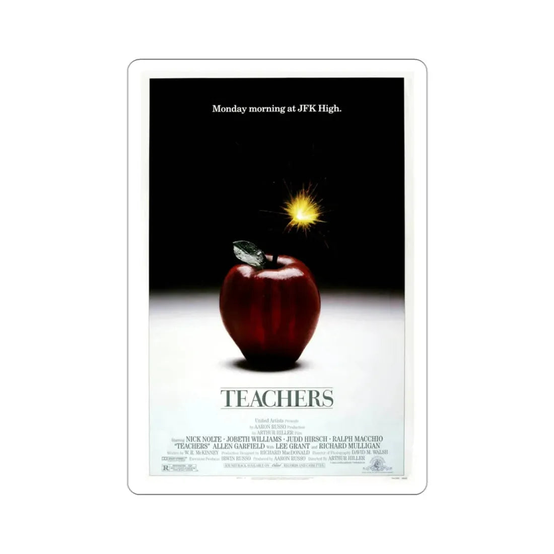 Teachers 1984 Movie Poster STICKER Vinyl Die-Cut Decal 3 Inch - The Sticker Space
