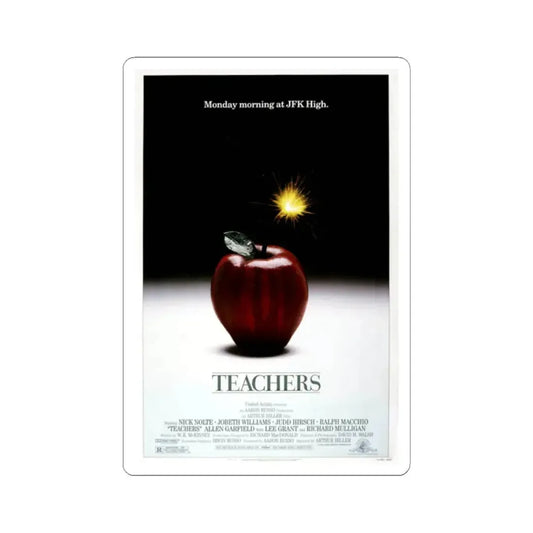 Teachers 1984 Movie Poster - STICKER Vinyl Kiss-Cut Decal 2 Inch White - The Sticker Space