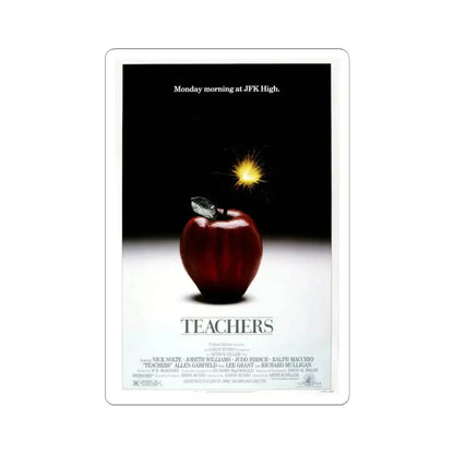 Teachers 1984 Movie Poster - STICKER Vinyl Kiss-Cut Decal 6 Inch White - The Sticker Space