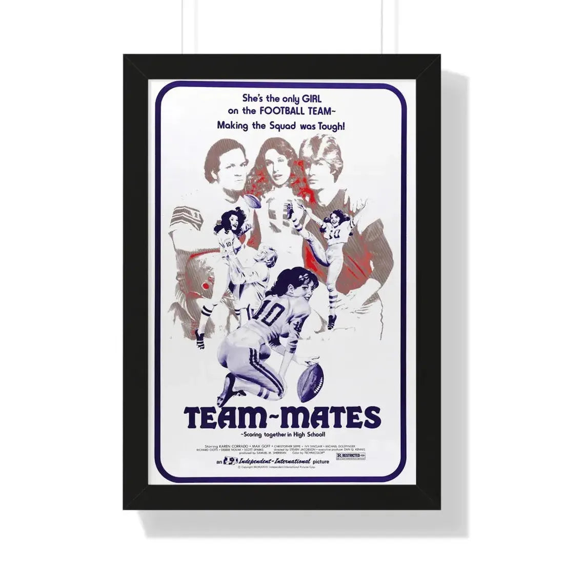 TEAM-MATES 1978 - Framed Movie Poster 16″ x 24″ Black - The Sticker Space