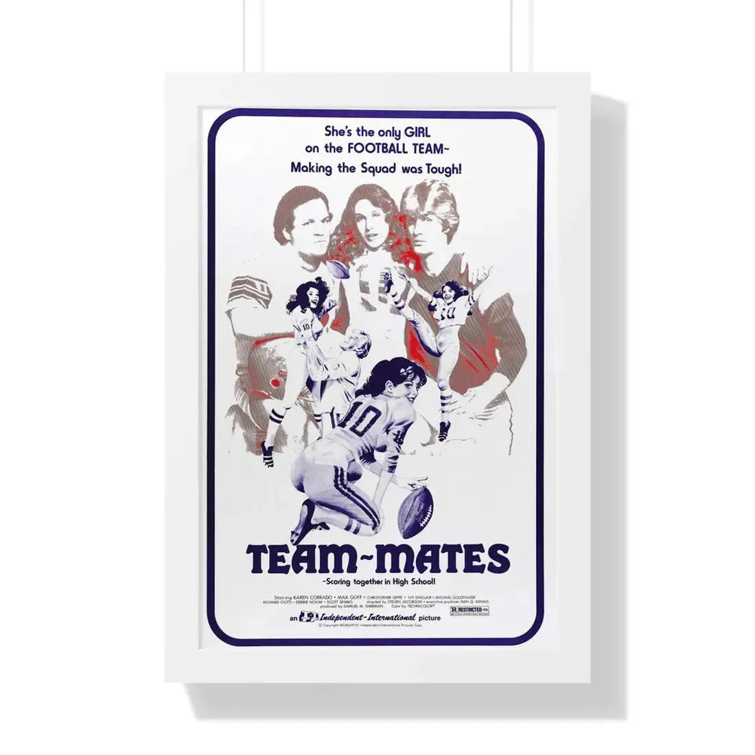 TEAM-MATES 1978 - Framed Movie Poster 16″ x 24″ White - The Sticker Space