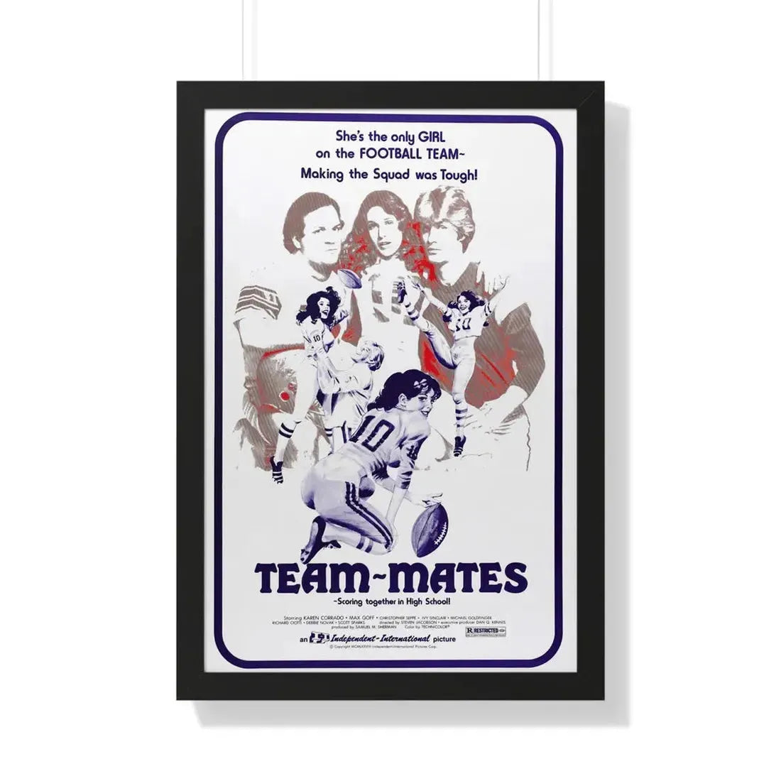 TEAM-MATES 1978 - Framed Movie Poster 20" x 30" Black - The Sticker Space