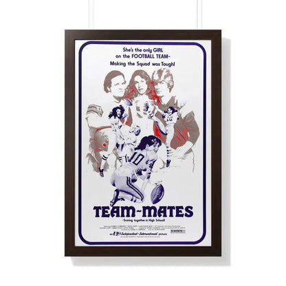 TEAM-MATES 1978 - Framed Movie Poster 20" x 30" Walnut - The Sticker Space