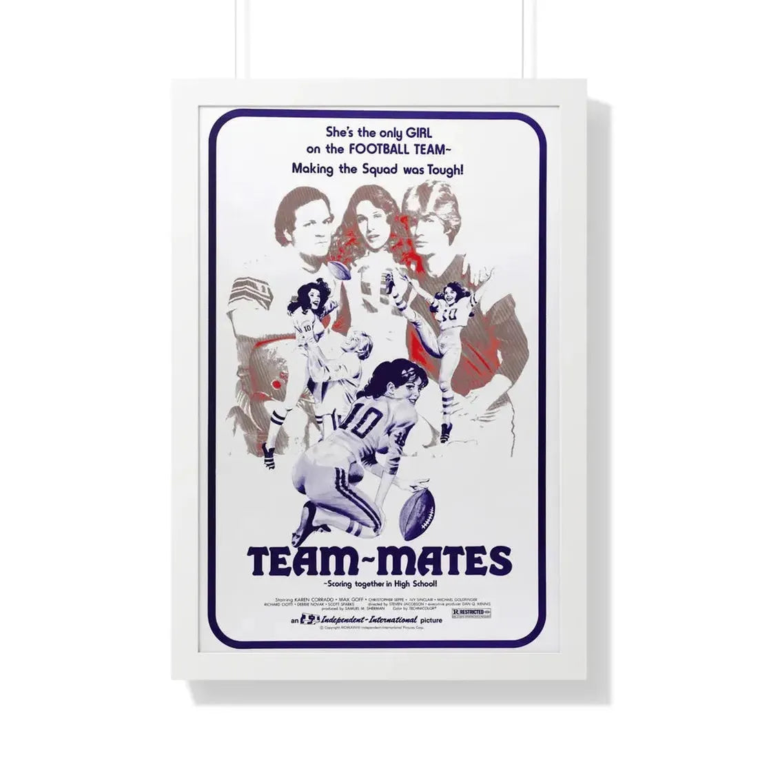 TEAM-MATES 1978 - Framed Movie Poster 20" x 30" White - The Sticker Space