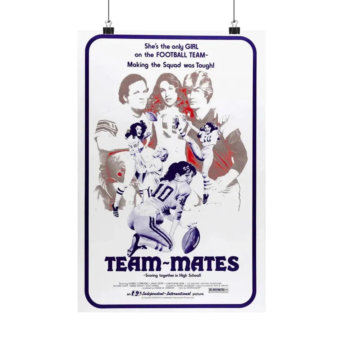 TEAM-MATES 1978 - Paper Movie Poster 12″ x 18″ Matte - The Sticker Space