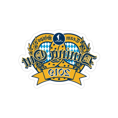 Team Ships Dining Out 2019 (U.S. Navy) REVERSE PRINT Transparent Die-Cut STICKER - The Sticker Space