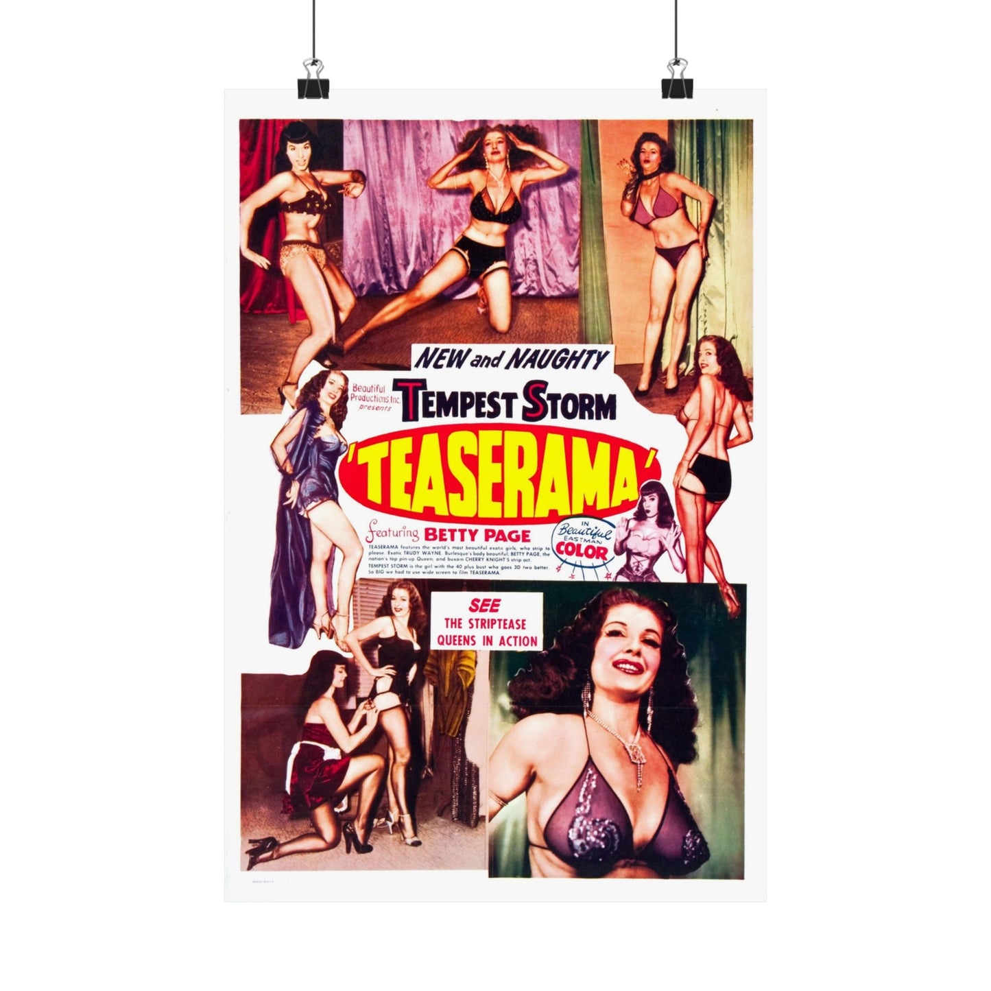 TEASERAMA 1955 - Paper Movie Poster-12″ x 18″-The Sticker Space