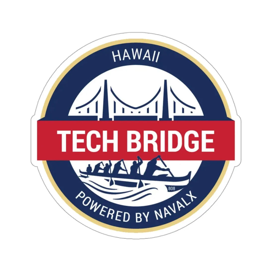 Tech Bridge Hawaii (U.S. Navy) STICKER Vinyl Die-Cut Decal 3 Inch - The Sticker Space