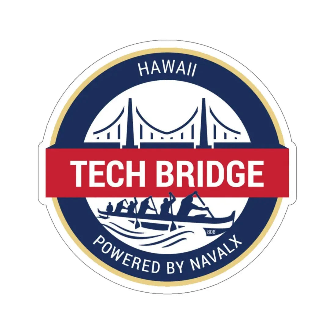 Tech Bridge Hawaii (U.S. Navy) STICKER Vinyl Die-Cut Decal 6 Inch - The Sticker Space