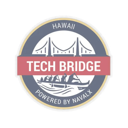 Tech Bridge Hawaii (U.S. Navy) STICKER Vinyl Kiss-Cut Decal 2 Inch Transparent - The Sticker Space