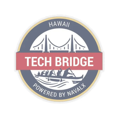 Tech Bridge Hawaii (U.S. Navy) STICKER Vinyl Kiss-Cut Decal 4 Inch Transparent - The Sticker Space