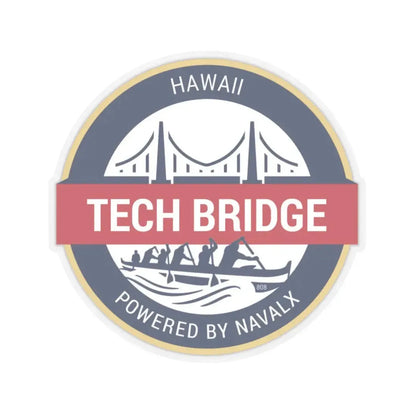 Tech Bridge Hawaii (U.S. Navy) STICKER Vinyl Kiss-Cut Decal 6 Inch Transparent - The Sticker Space