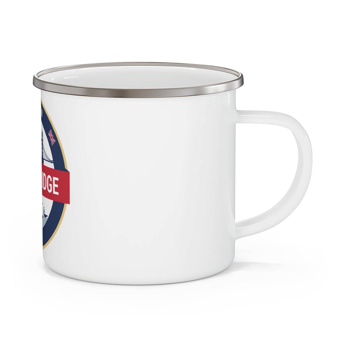 Tech Bridge London (U.S. Navy) Enamel Mug 12oz-12oz-The Sticker Space