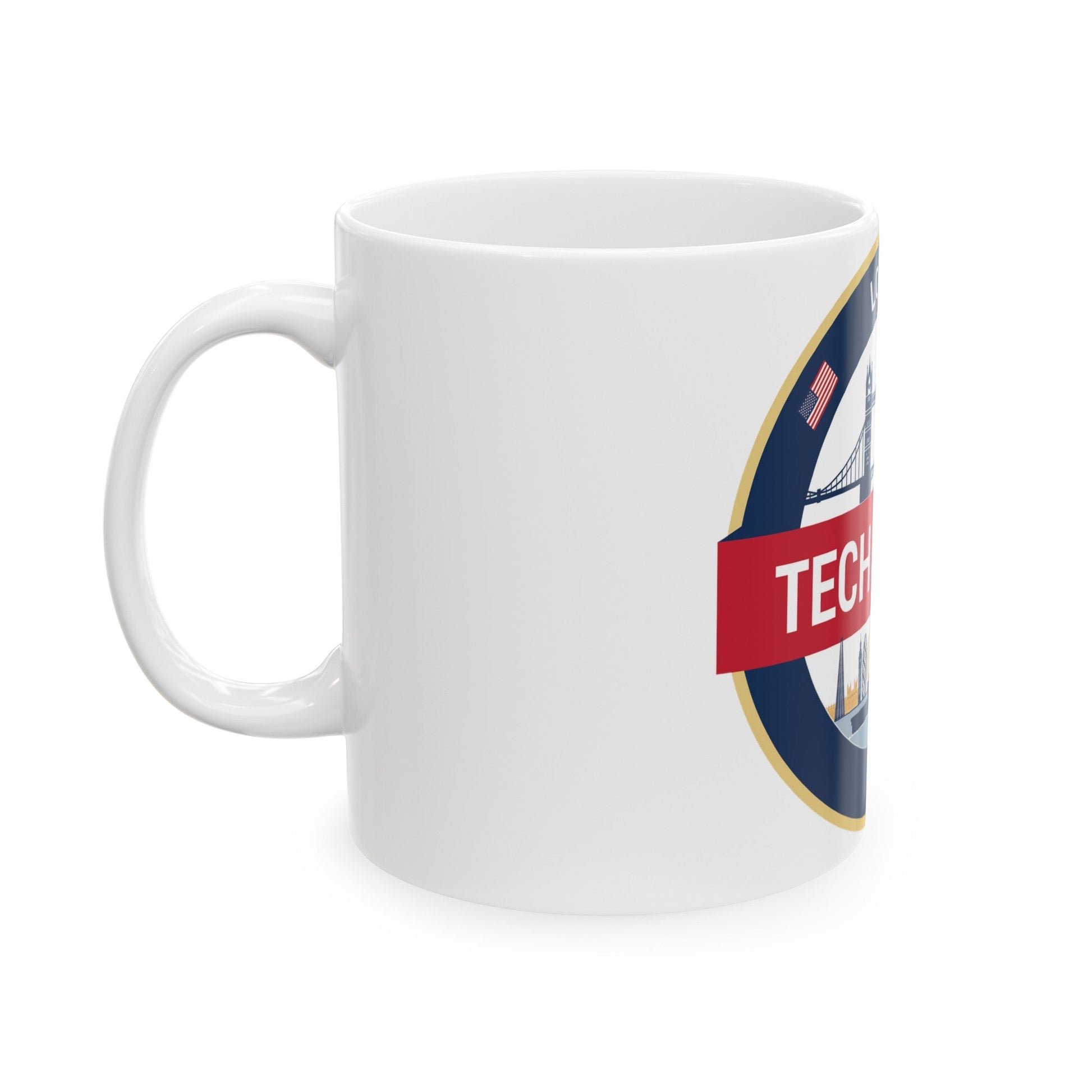 Tech Bridge London (U.S. Navy) White Coffee Mug-The Sticker Space