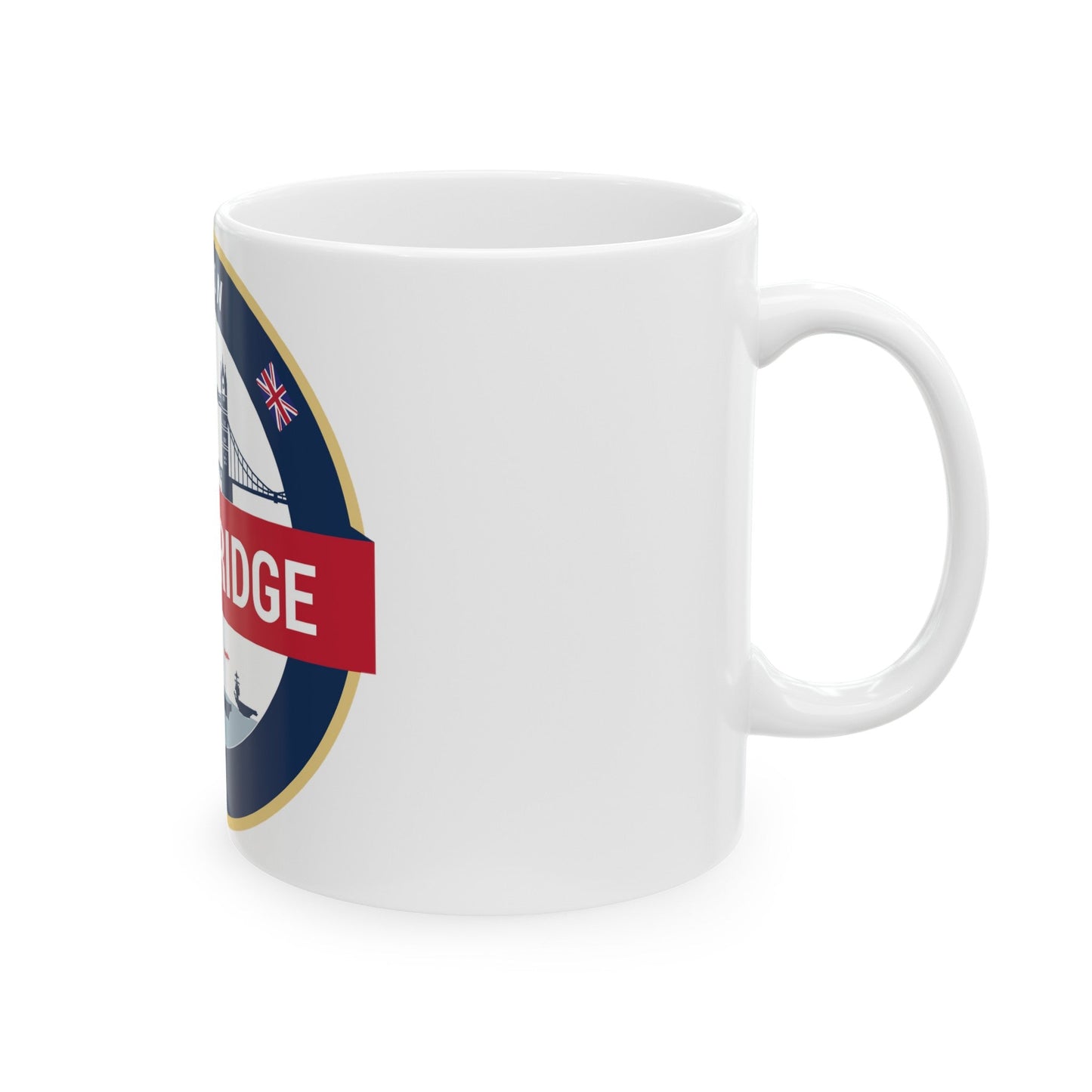 Tech Bridge London (U.S. Navy) White Coffee Mug-The Sticker Space