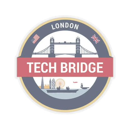 Tech Bridge London (U.S. Navy) STICKER Vinyl Kiss-Cut Decal 2 Inch Transparent - The Sticker Space