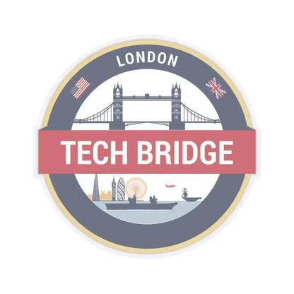 Tech Bridge London (U.S. Navy) STICKER Vinyl Kiss-Cut Decal 3 Inch Transparent - The Sticker Space