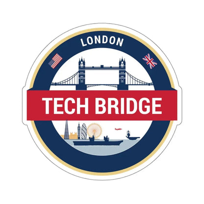 Tech Bridge London (U.S. Navy) STICKER Vinyl Kiss-Cut Decal 4 Inch White - The Sticker Space