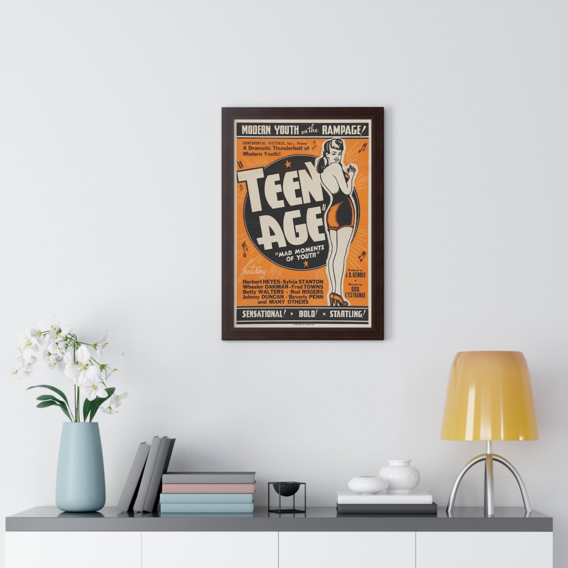 TEEN AGE 1943 - Framed Movie Poster-The Sticker Space